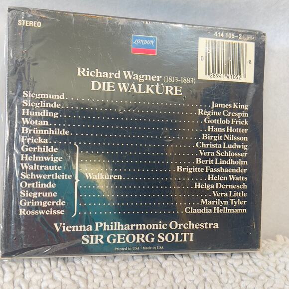 Wagner Die Walkure Sir George Solti Vienna Philharmonic 4 CD Full Script Book - Picture 3 of 7
